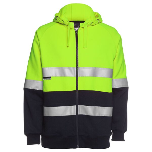 JB'S HI VIS (D+N) FULL ZIP FLEECY HOODIE Thumbnail