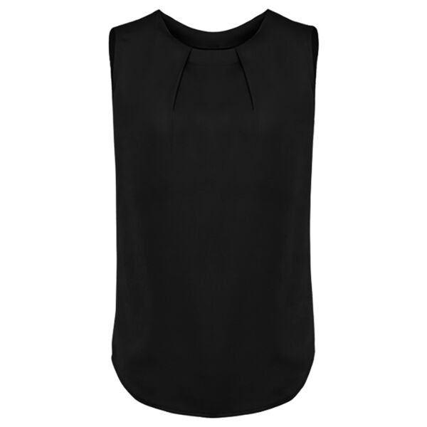 Womens Estelle Sleeveless Pleat Detail Blouse Thumbnail