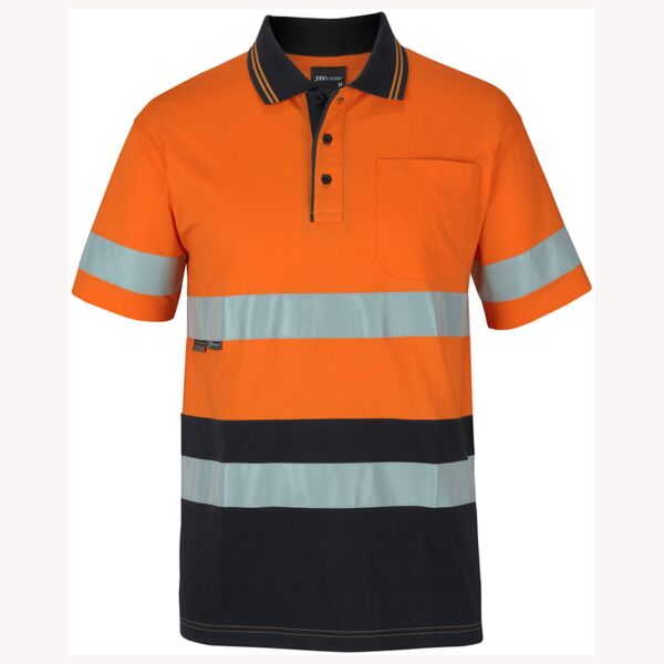 Hi Vis (D+N) S/S Cotton Polo Thumbnail