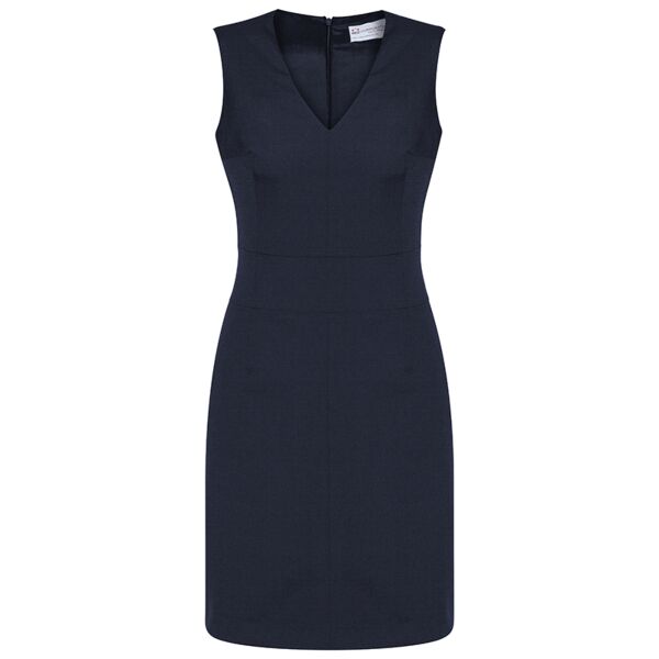  Womens Cool Stretch Sleeveless V-Neck Dress Thumbnail