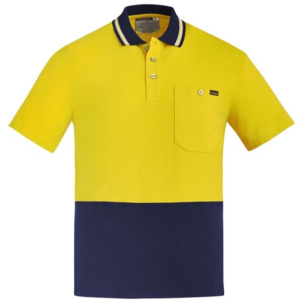 Mens Hi Vis Cotton S/S Polo Thumbnail